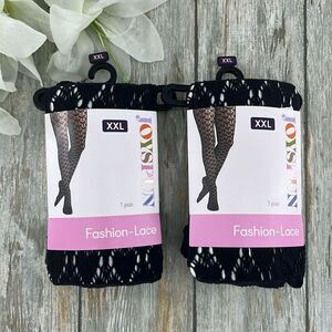 Women’s Heart Fishnet Tights Pantyhose Stockings Size  XXL